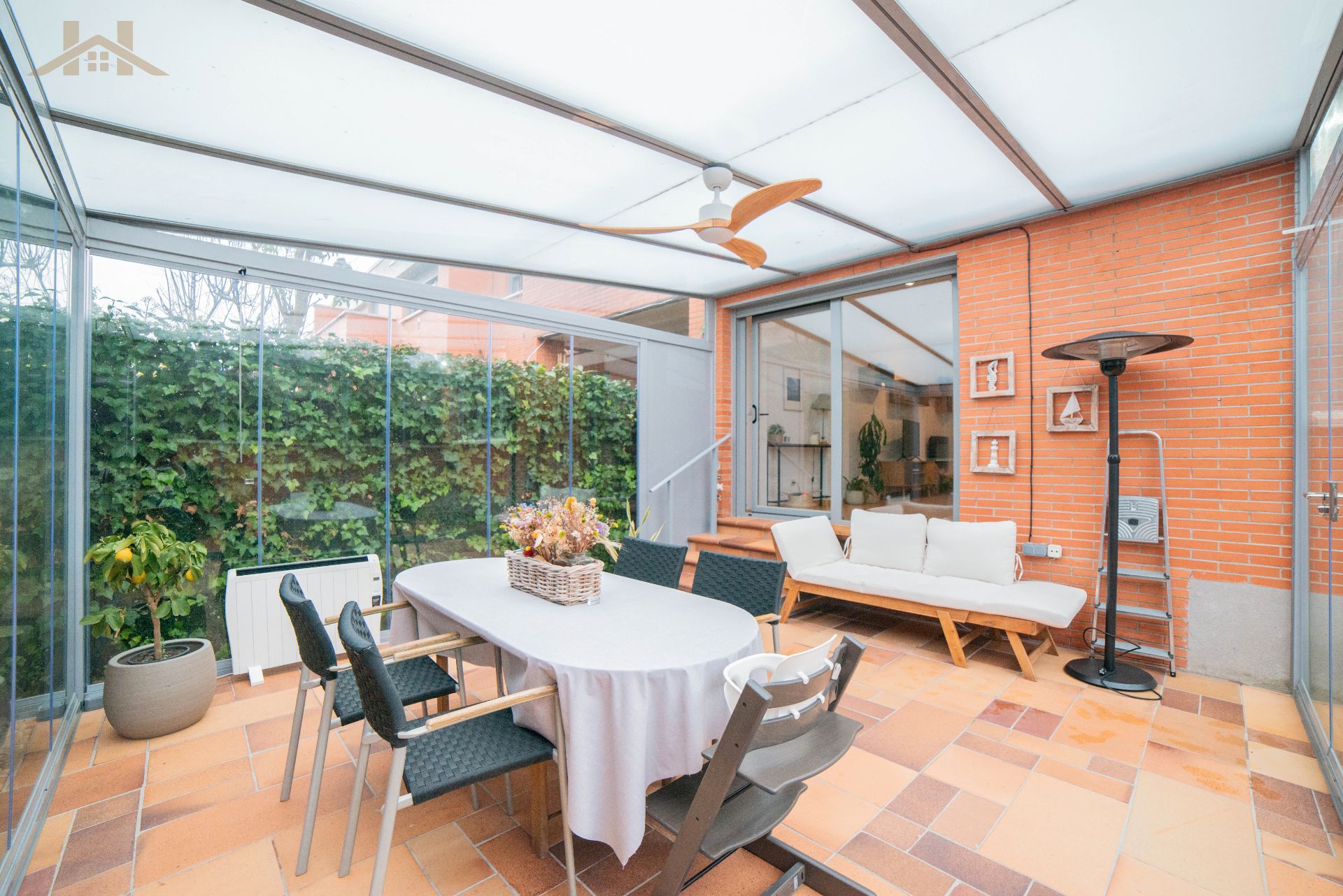 Terrace of Single-family semi-detached for sale in Boadilla del Monte  with Air Conditioner, Heating and Private garden