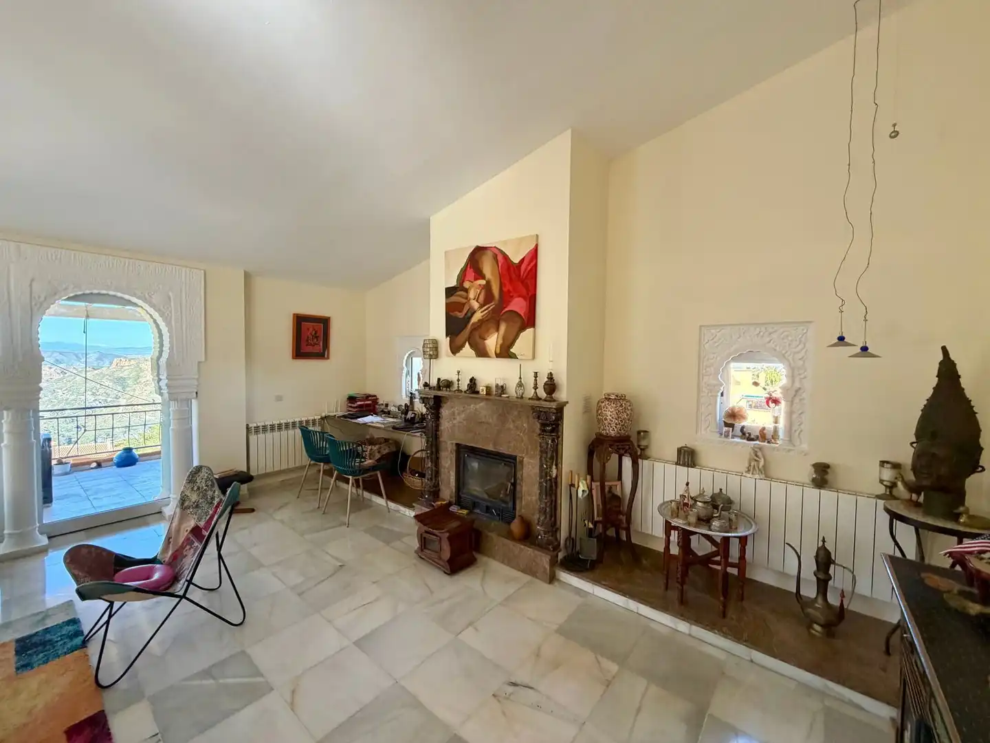 Sala d'estar de Casa o xalet en venda en Turre amb Aire condicionat, Terrassa i Traster