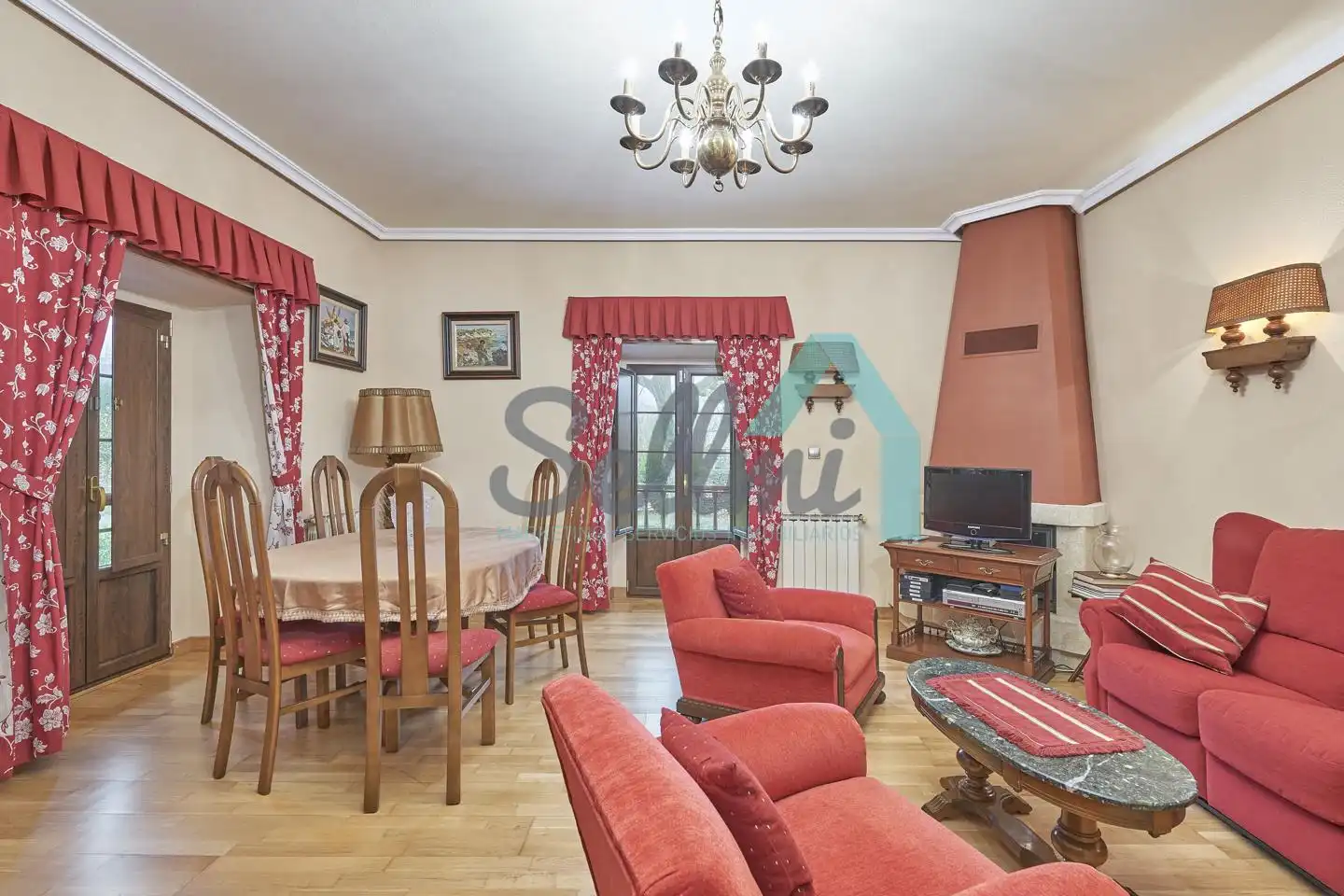Living room of Houses for sale in Ribera de Arriba  with Heating, Private garden and Terrace