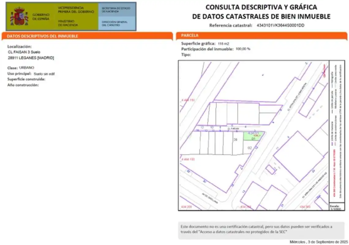 Residencial en venta en Leganés