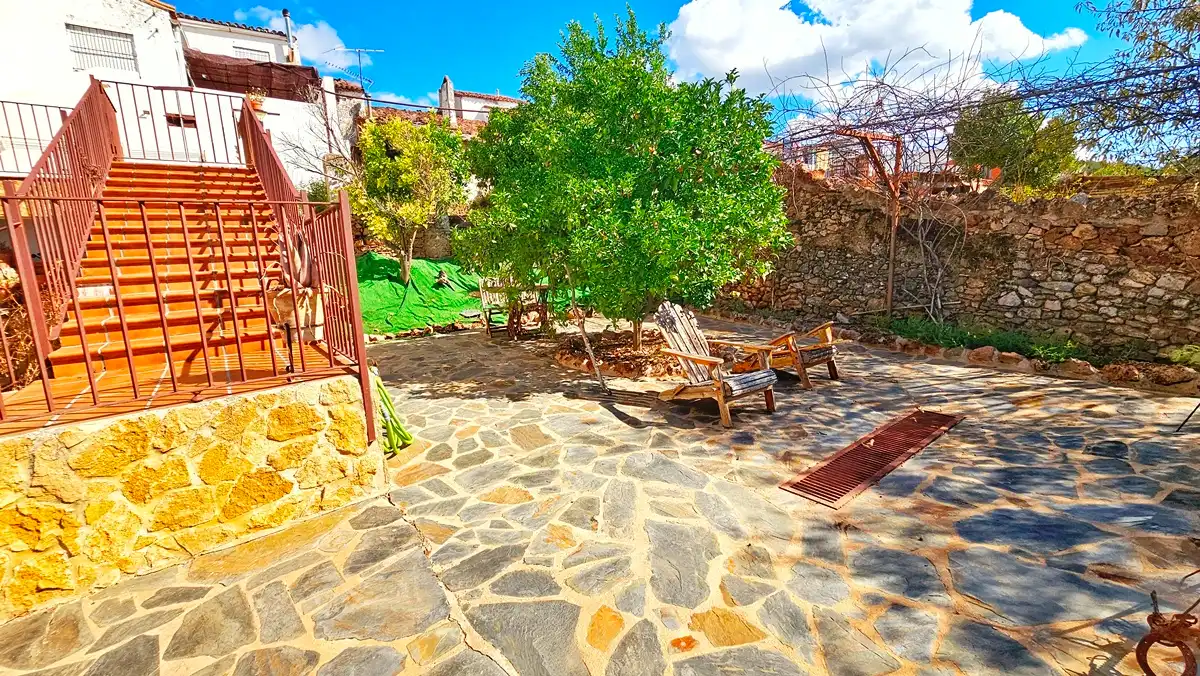 Terraza de Casa o chalet en venta en Cañaveral de León con Aire acondicionado, Jardín privado y Terraza