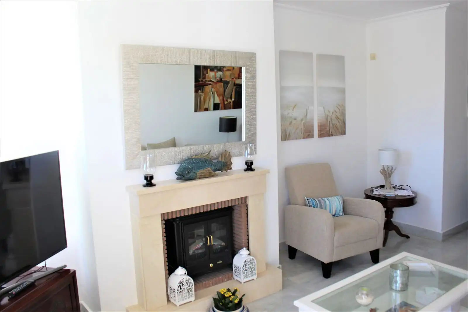 Living room of Flat for sale in Marbella  with Air Conditioner, Terrace and Storage room