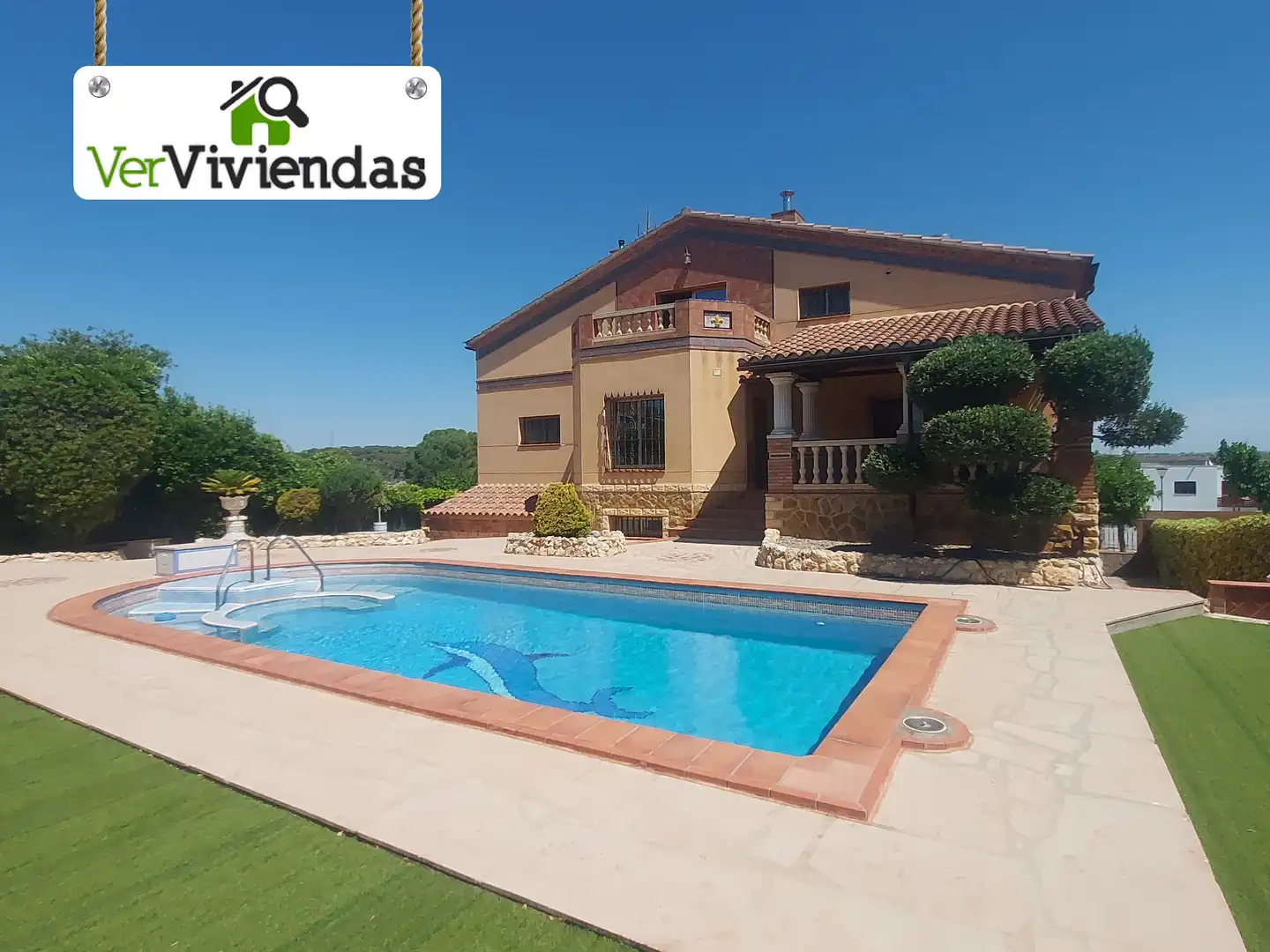 Garden of Houses for sale in Olèrdola  with Air Conditioner, Heating and Private garden