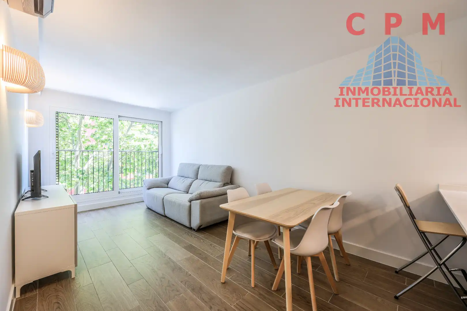 Wohnzimmer von Wohnung zur Miete in Madrid mit Klimaanlage, Heizung und Parkett