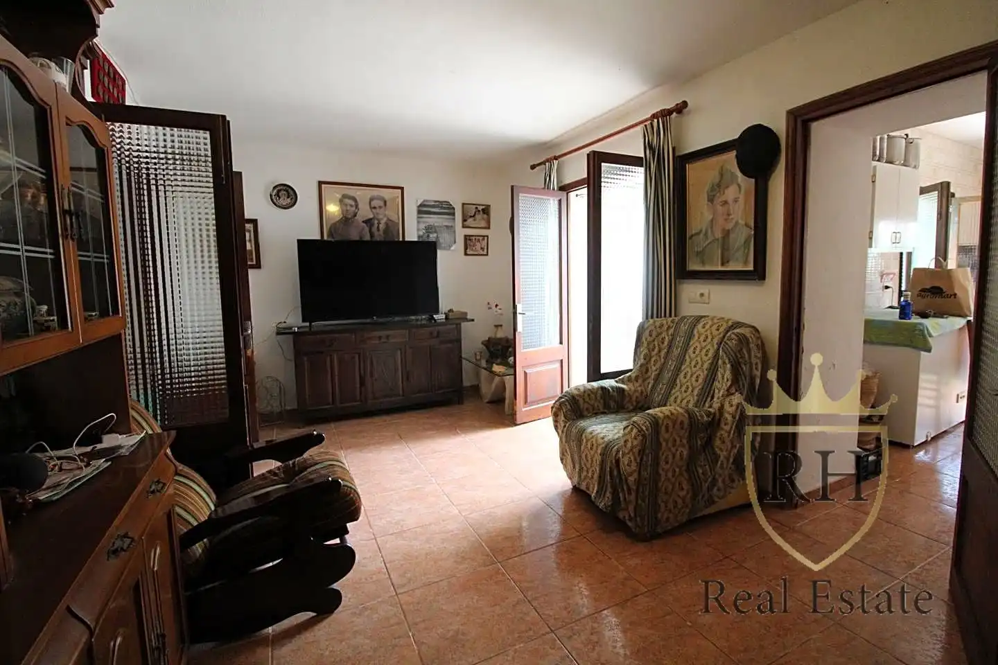 Sala d'estar de Casa o xalet en venda en Pollença amb Aire condicionat, Jardí privat i Terrassa