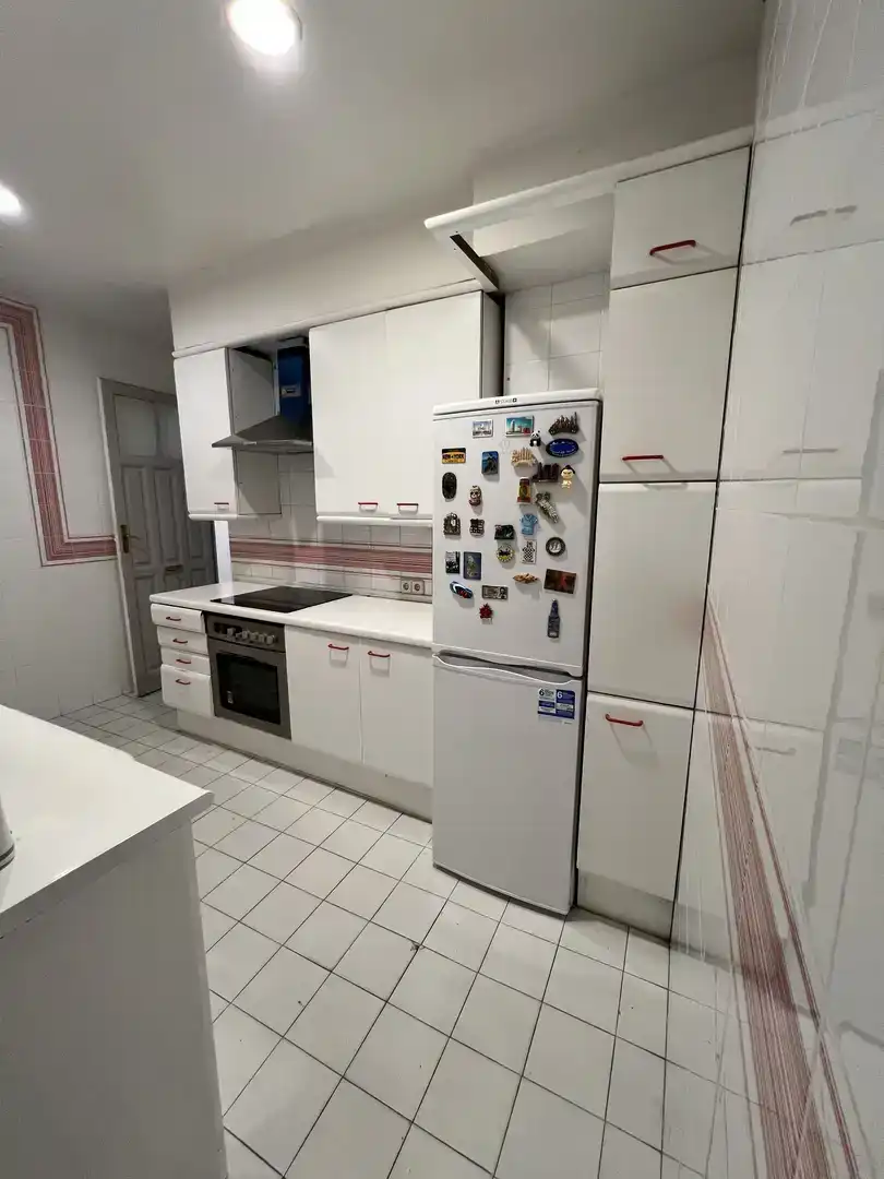 Kitchen of Flat for sale in  Madrid Capital  with Air Conditioner and Balcony