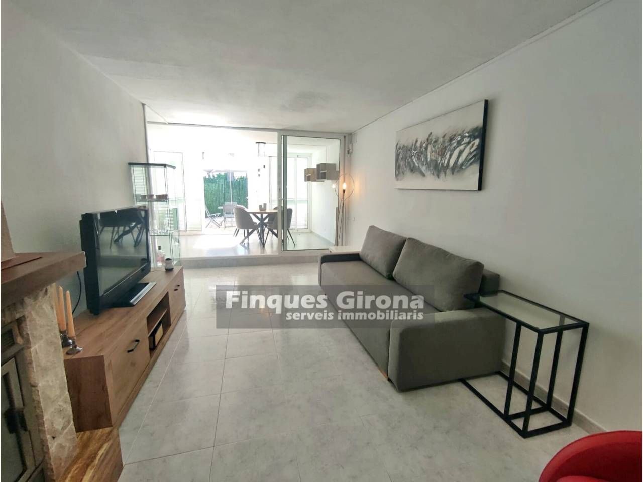 Sala de estar de Piso de alquiler en Castell d'Aro, Platja d'Aro i s'Agaró con Terraza y Amueblado