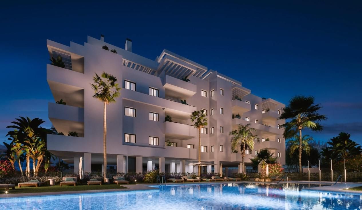 Vista exterior de Apartament en venda en Algarrobo amb Aire condicionat, Terrassa i Piscina comunitària