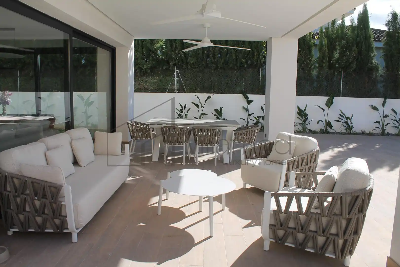 Terrassa de Casa o xalet de lloguer en L'Eliana amb Aire condicionat, Jardí privat i Terrassa