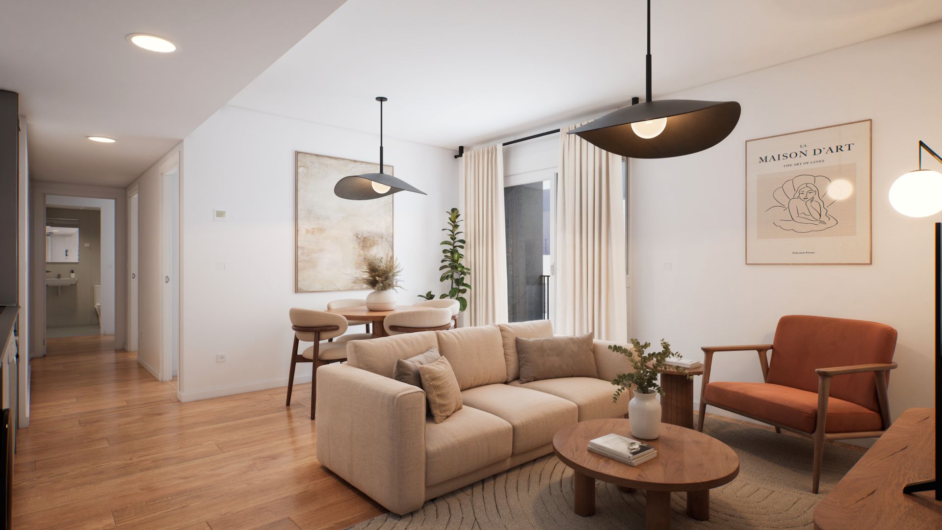 Living room of Flat to rent in  Madrid Capital  with Heating, Terrace and Storage room