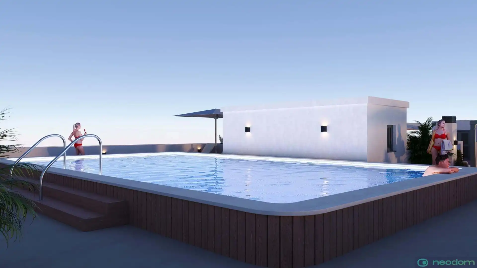 Piscina de Àtic en venda en San Miguel de Salinas amb Aire condicionat, Terrassa i Piscina