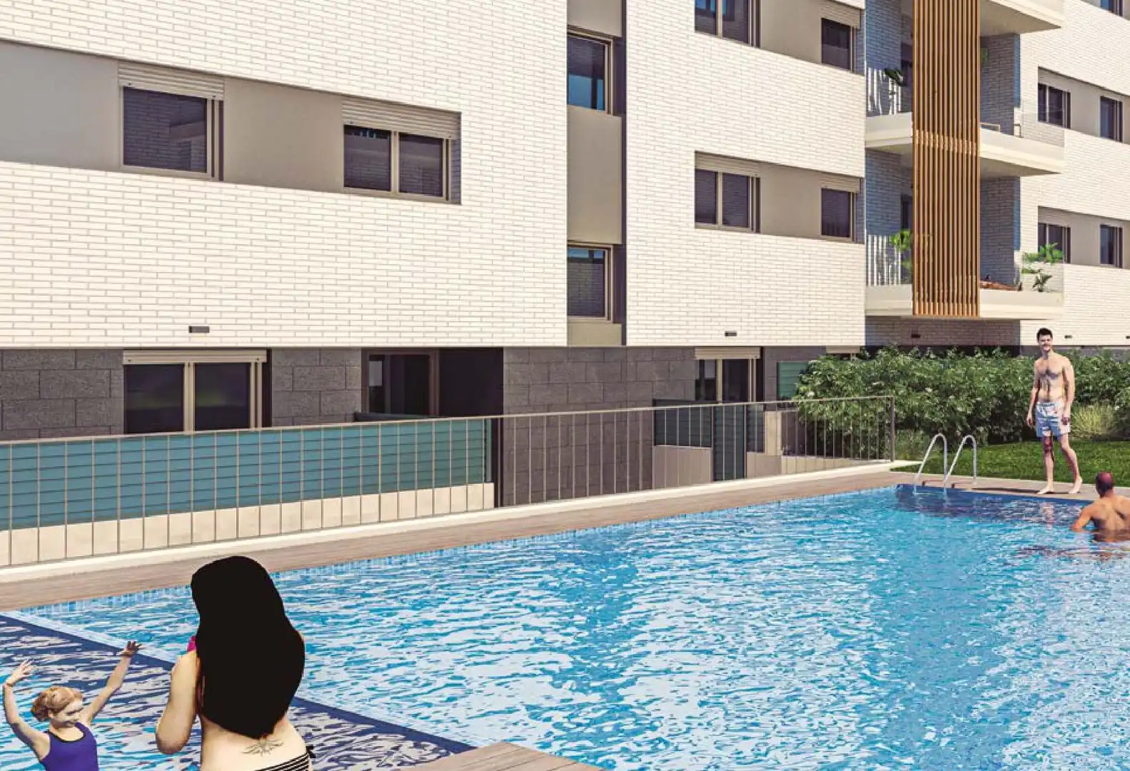 Piscina de Piso en venta en Castellar del Vallès con Calefacción, Jardín privado y Parquet