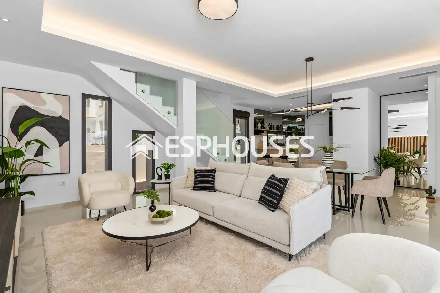 Sala de estar de Casa o chalet en venta en Rojales con Terraza, Piscina y Balcón