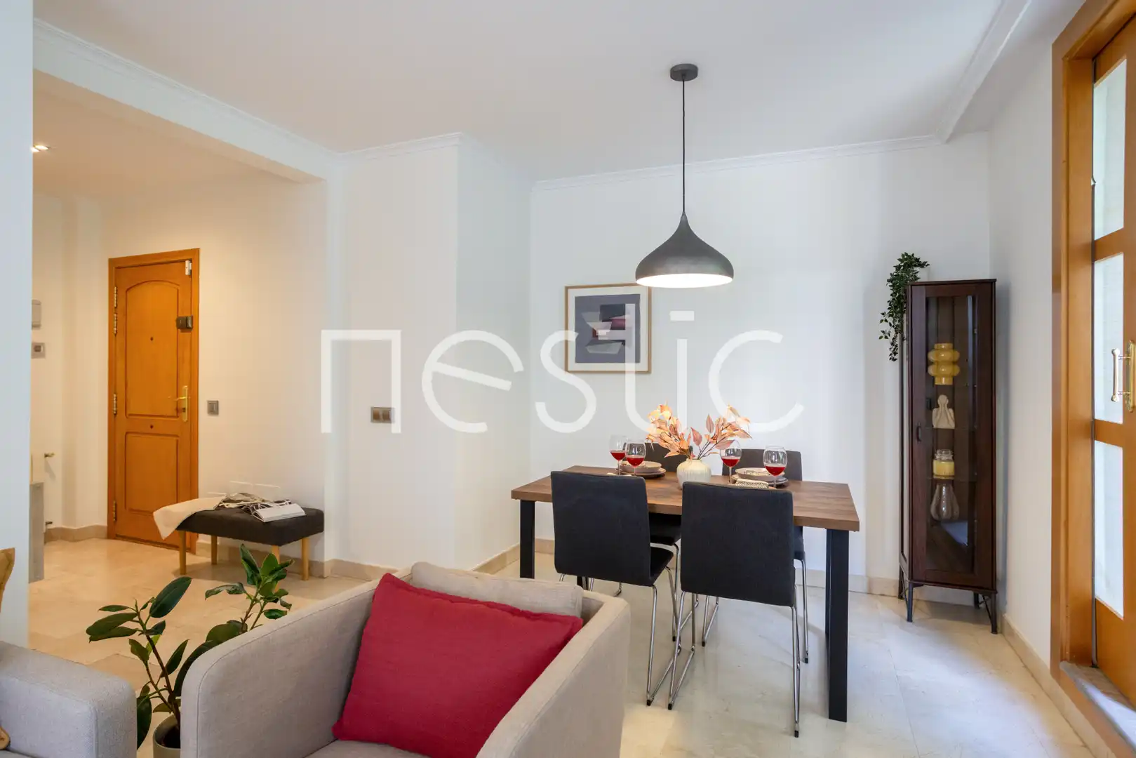 Sala de estar de Apartamento de alquiler en Madrid con Aire acondicionado, Calefacción y Terraza