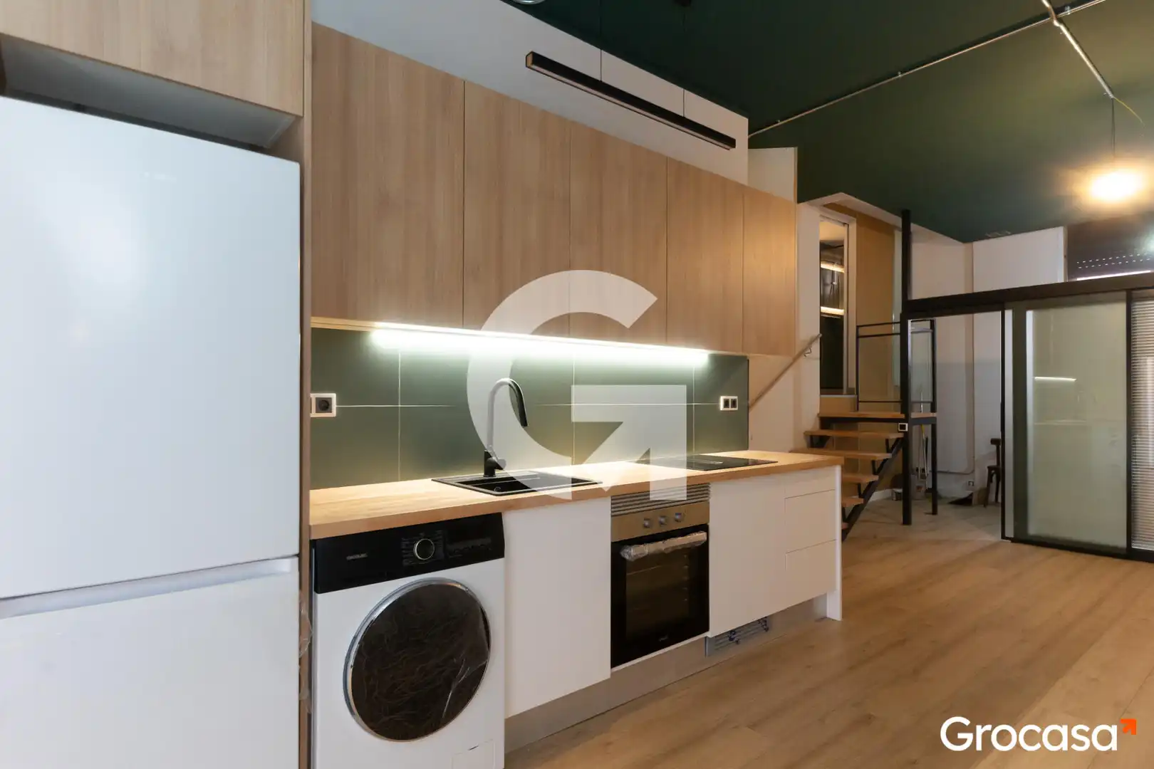 Kitchen of Flat for sale in Barcelona  with Heating, Oven and Washing machine