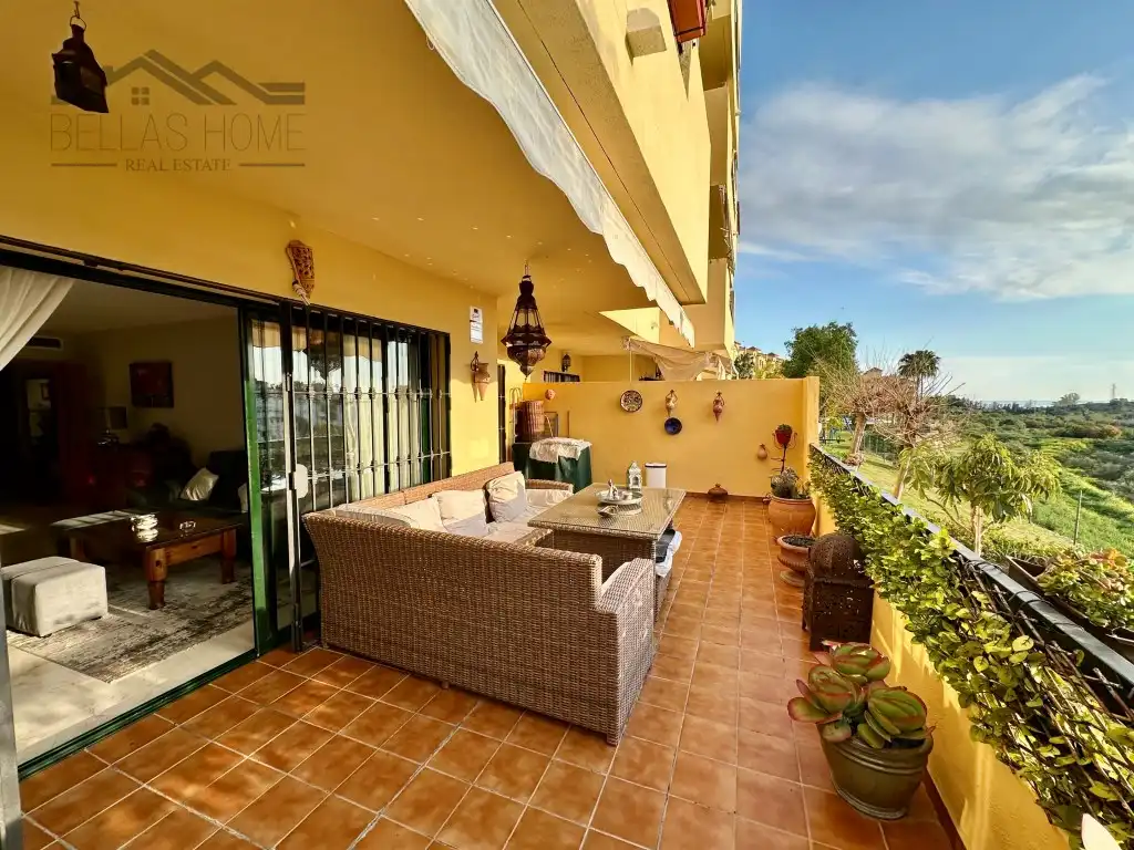 Terraza de Piso en venta en Estepona con Aire acondicionado, Terraza y Piscina