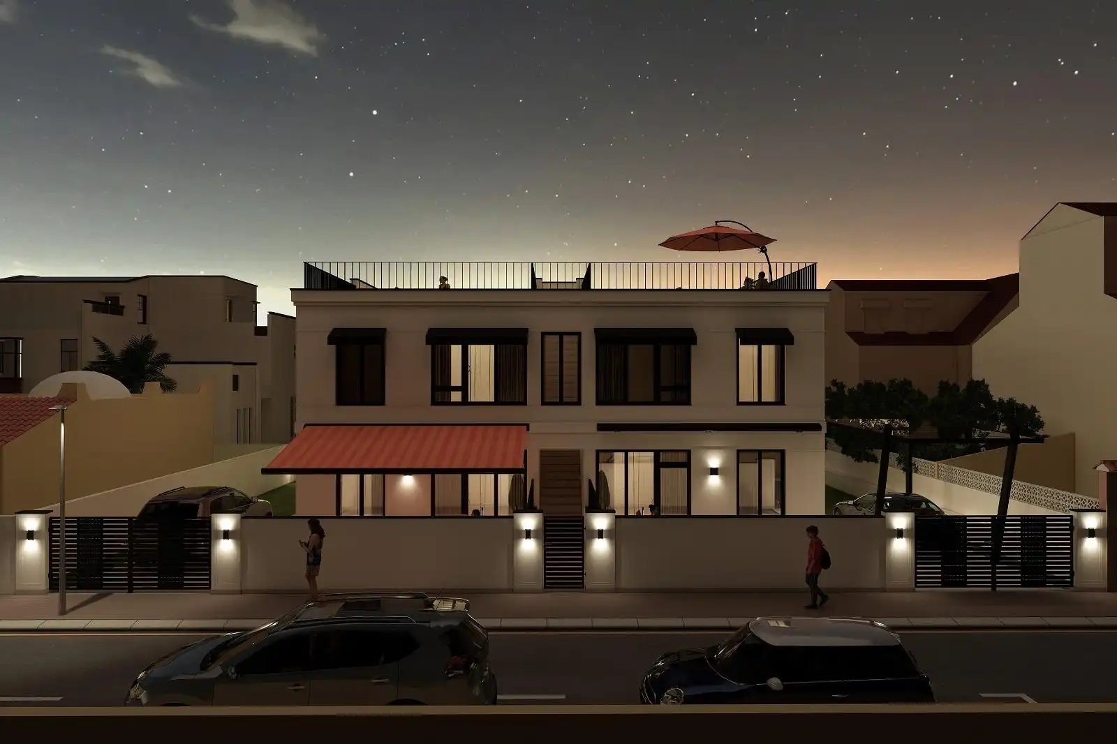 Vista exterior de Casa o chalet en venta en Torrevieja con Aire acondicionado, Jardín privado y Terraza