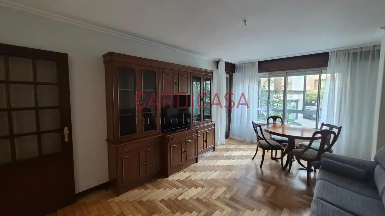 Dining room of Flat for rent in Vigo   with Heating, Parquet flooring and Terrace