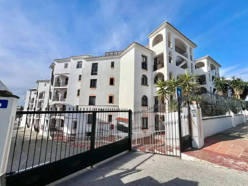 Exterior view of Flat for sale in Mijas  with Air Conditioner, Terrace and Swimming Pool