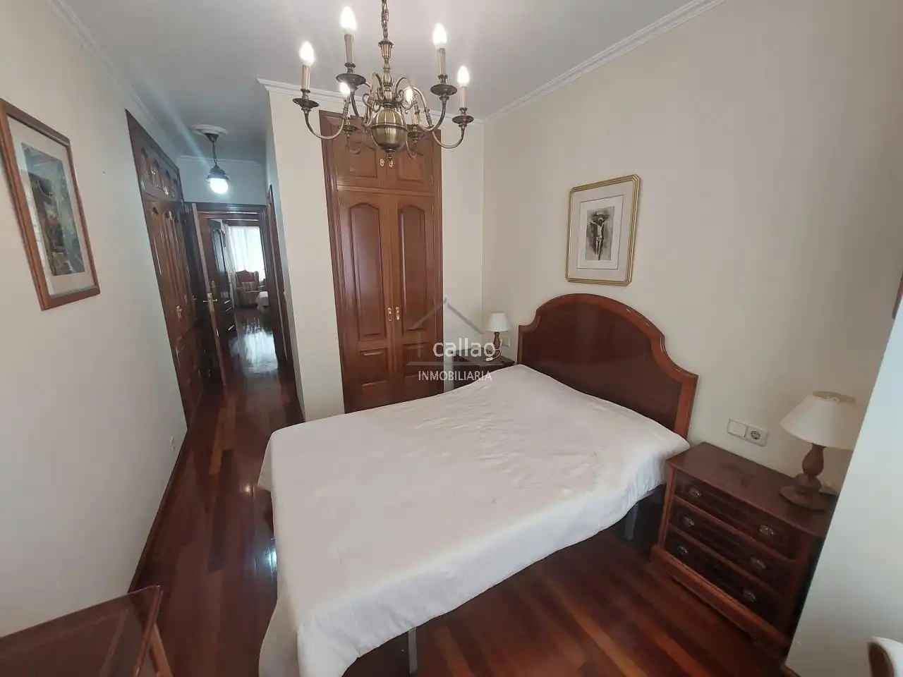 Bedroom of Apartments for rent in Ferrol  with Heating and Furnished