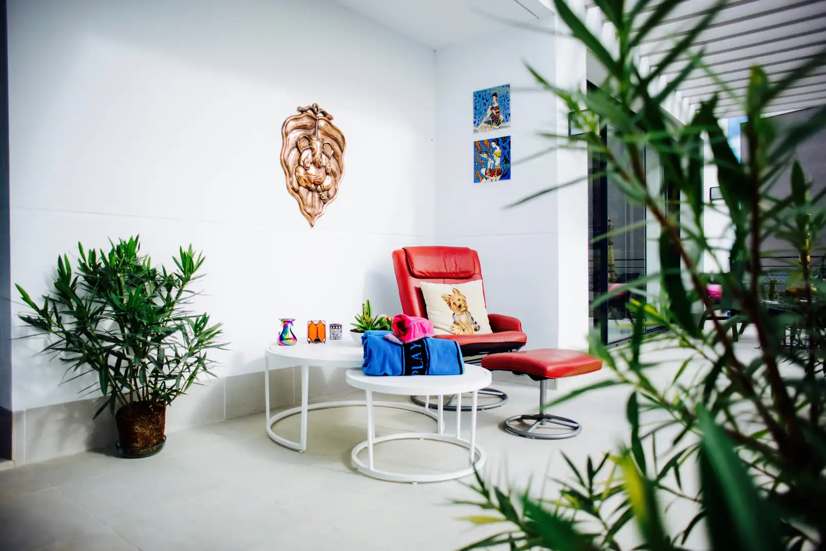 Living room of Houses for rent in Estepona  with Air Conditioner, Private garden and Swimming Pool