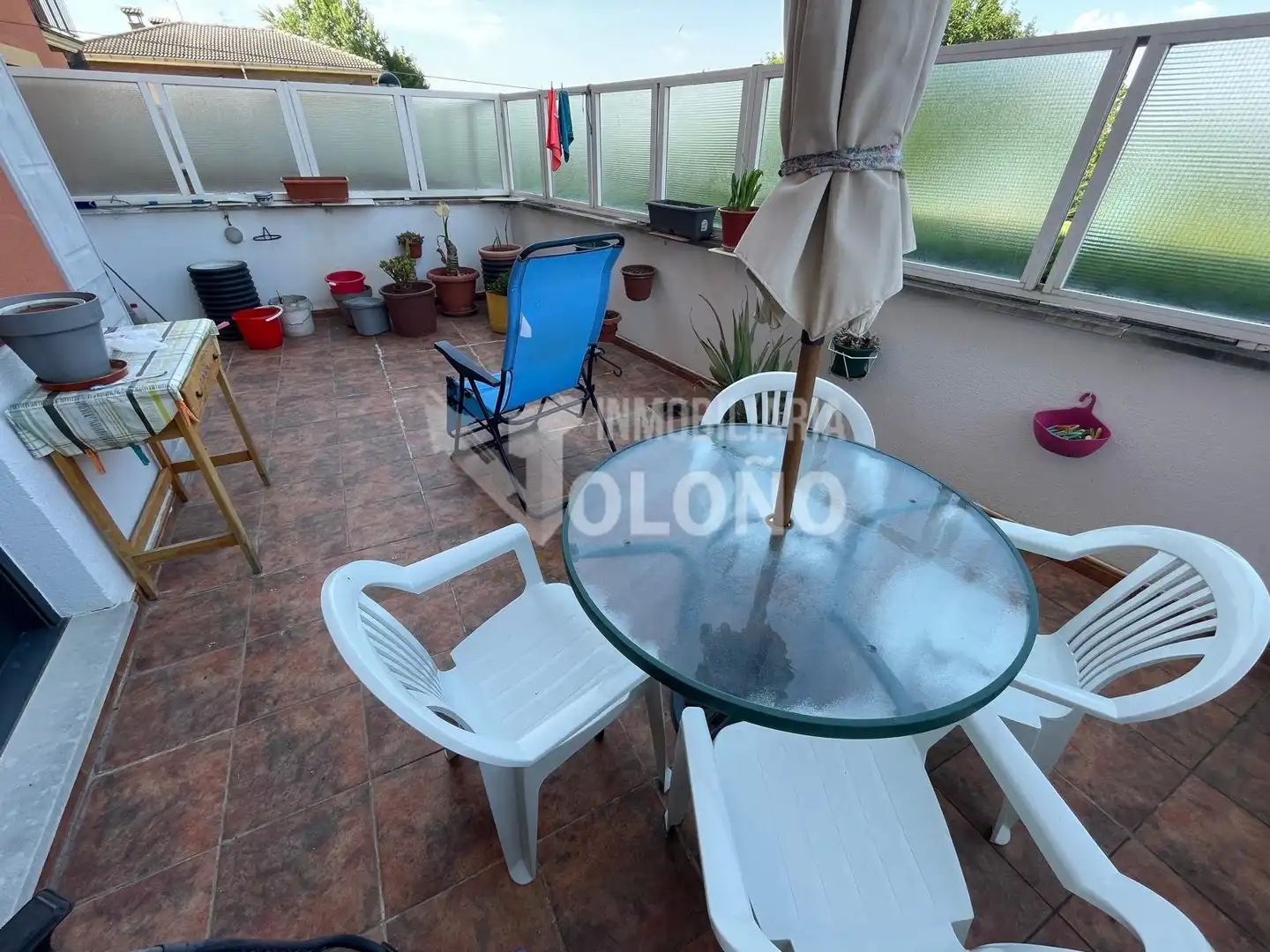 Terraza de Apartamento en venta en Castañares de Rioja con Calefacción, Parquet y Terraza
