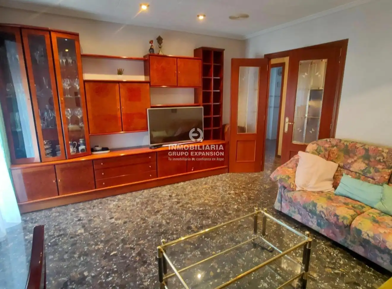 Sala de estar de Piso en venta en Aspe con Terraza, Trastero y Balcón