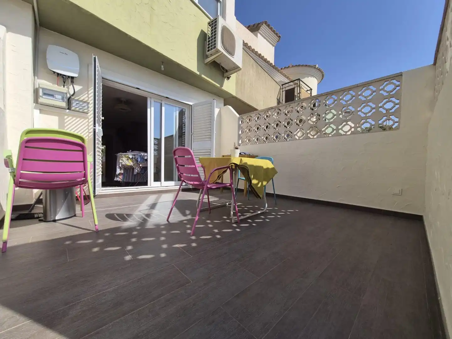 Terraza de Casa adosada en venta en Finestrat con Jardín privado y Piscina comunitaria