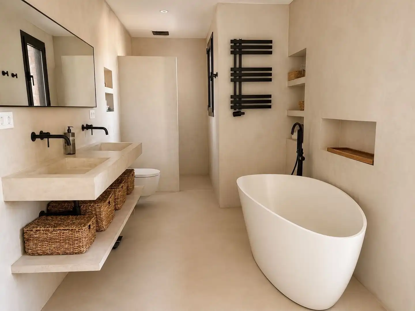 Baño de Casa o chalet de alquiler en Sant Just Desvern con Aire acondicionado, Calefacción y Terraza