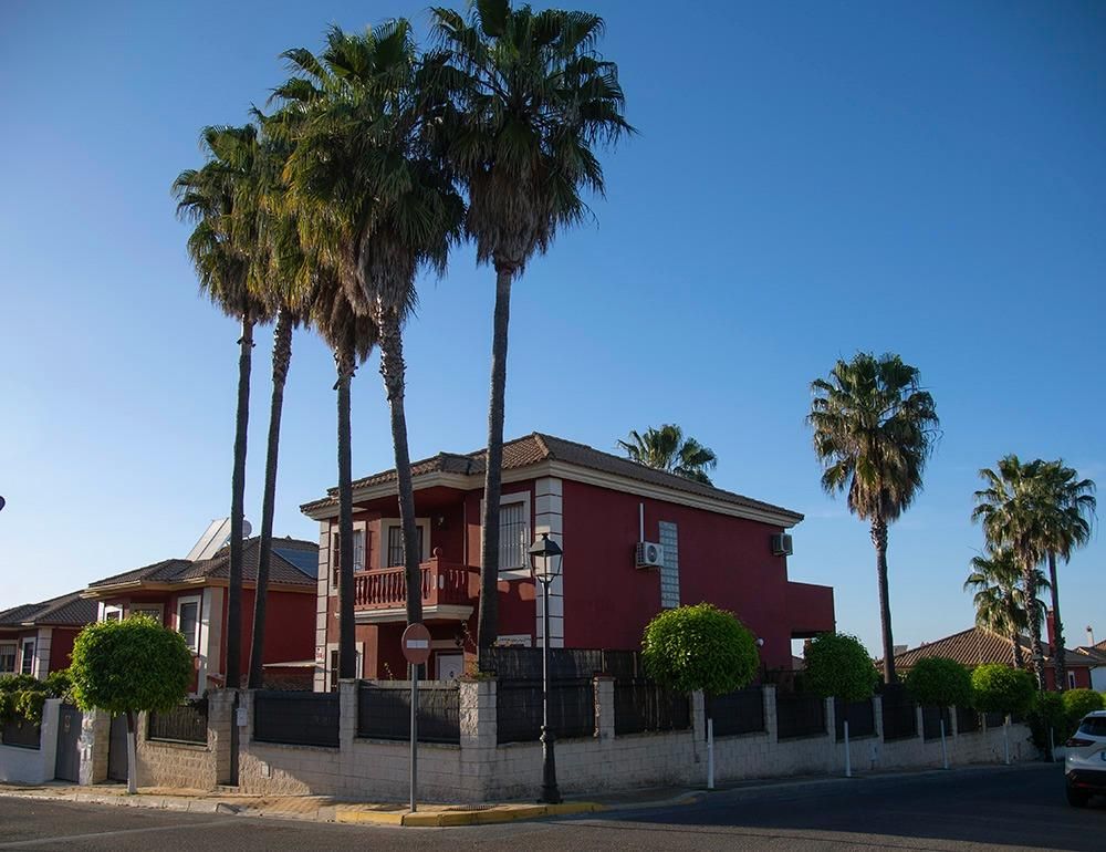 Vista exterior de Casa o chalet de alquiler en Gines con Jardín privado y Amueblado
