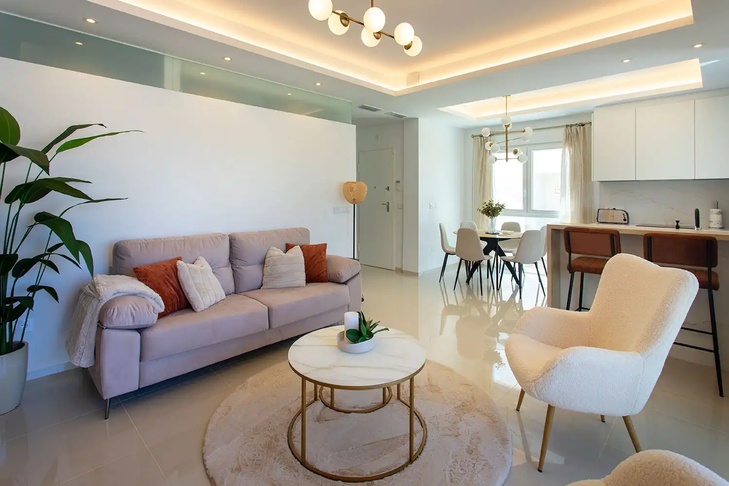 Sala de estar de Planta baja en venta en Rojales con Aire acondicionado, Terraza y Piscina