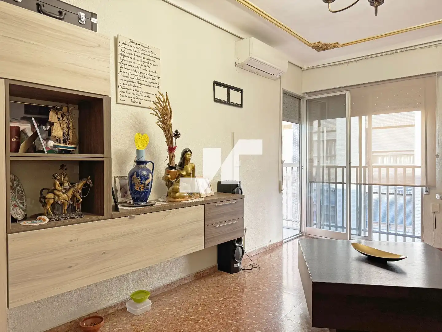 Living room of Flat for sale in Burriana / Borriana  with Air Conditioner, Terrace and Storage room