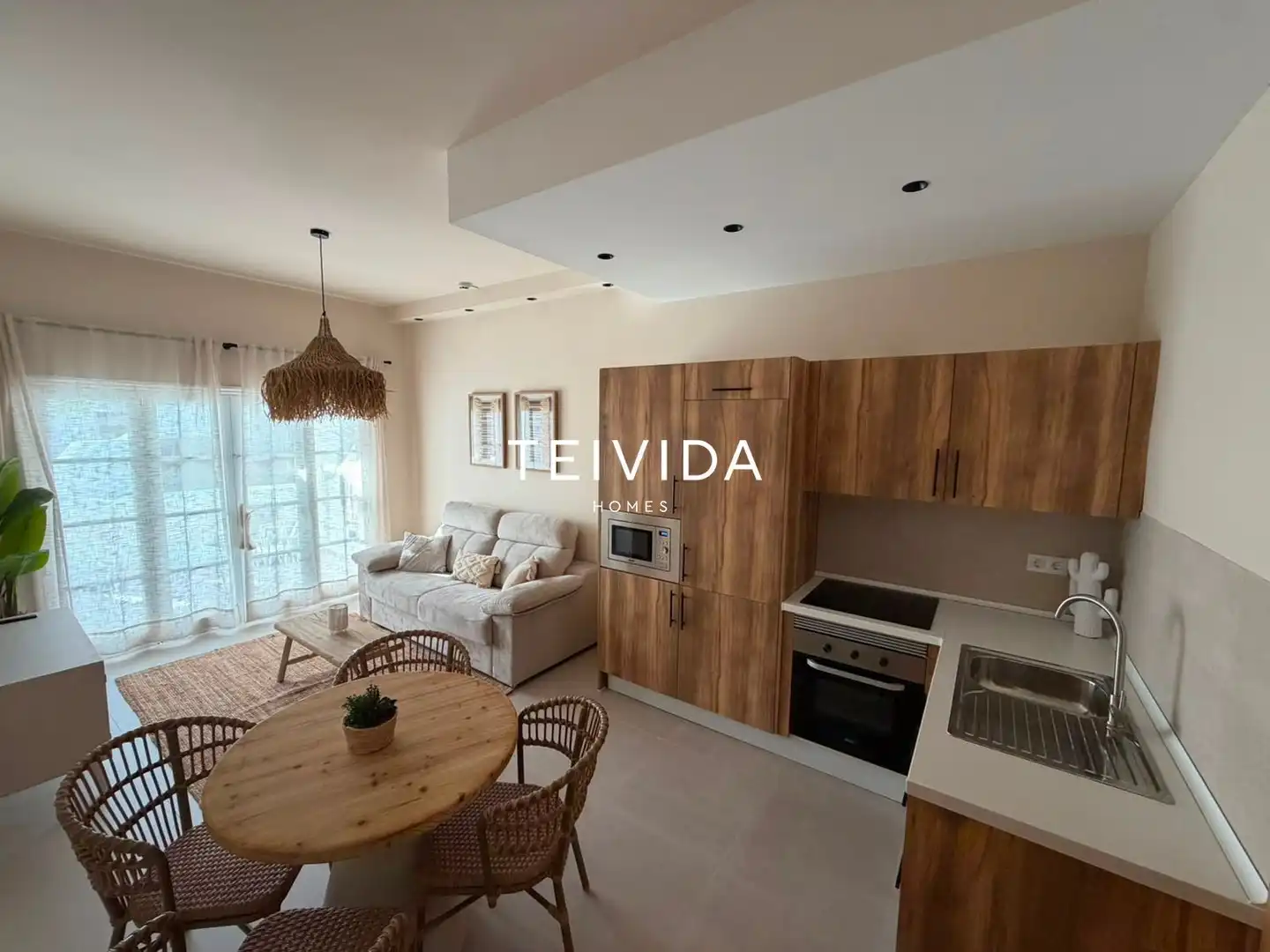 Kitchen of Flat for rent in Adeje  with Terrace, Swimming Pool and Furnished