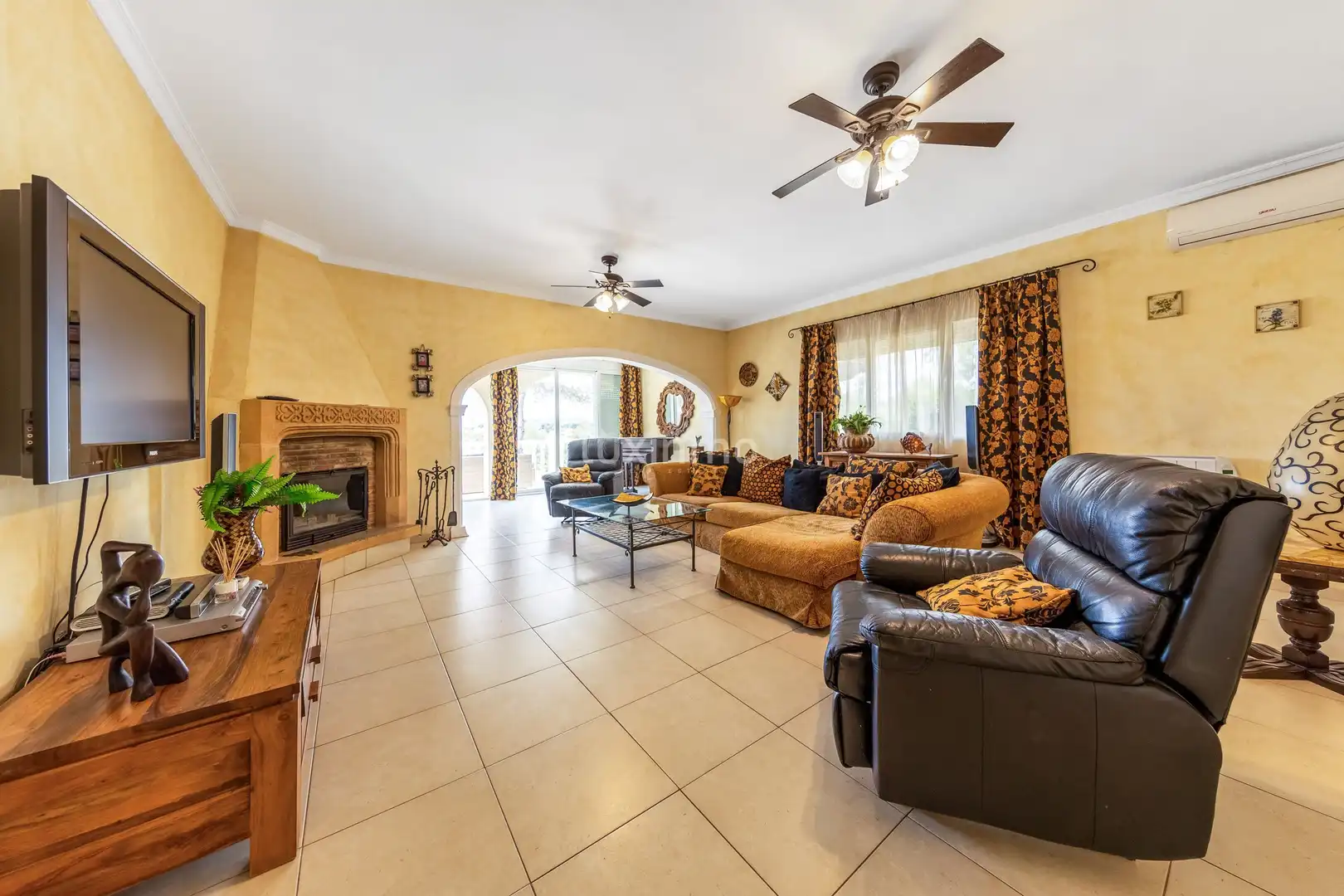 Sala de estar de Casa o chalet en venta en Benissa con Aire acondicionado, Calefacción y Terraza