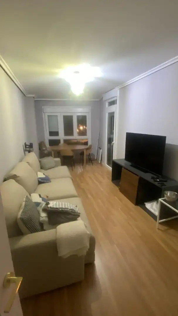 Sala d'estar de Pis de lloguer en Ribeira amb Parquet, Terrassa i Moblat