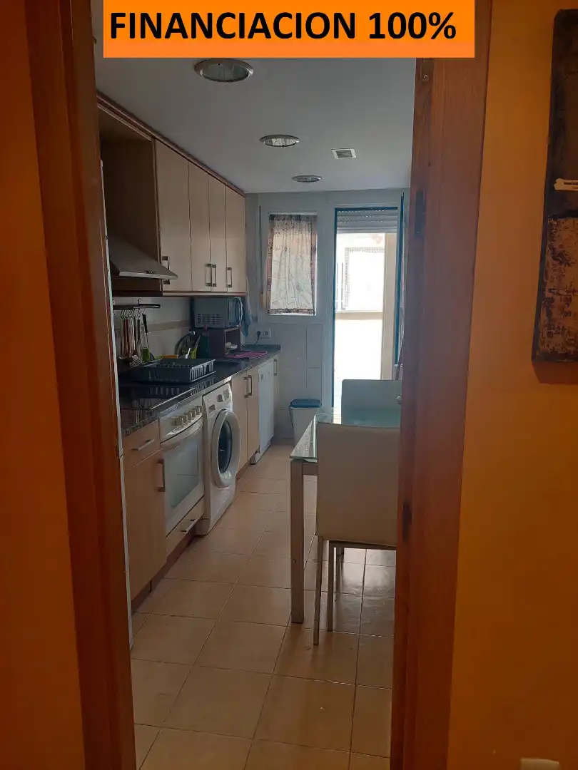 Cocina de Piso en venta en Borja con Calefacción, Parquet y Terraza