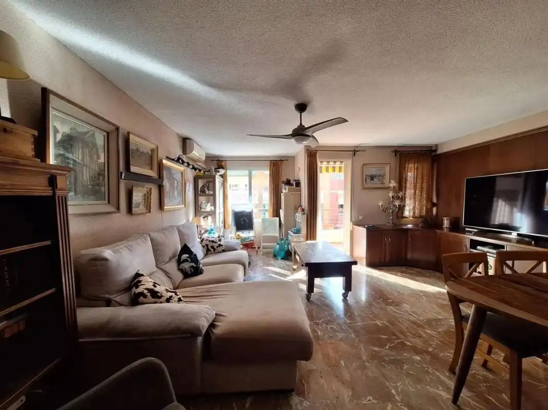 Sala d'estar de Apartament en venda en Alicante / Alacant amb Aire condicionat