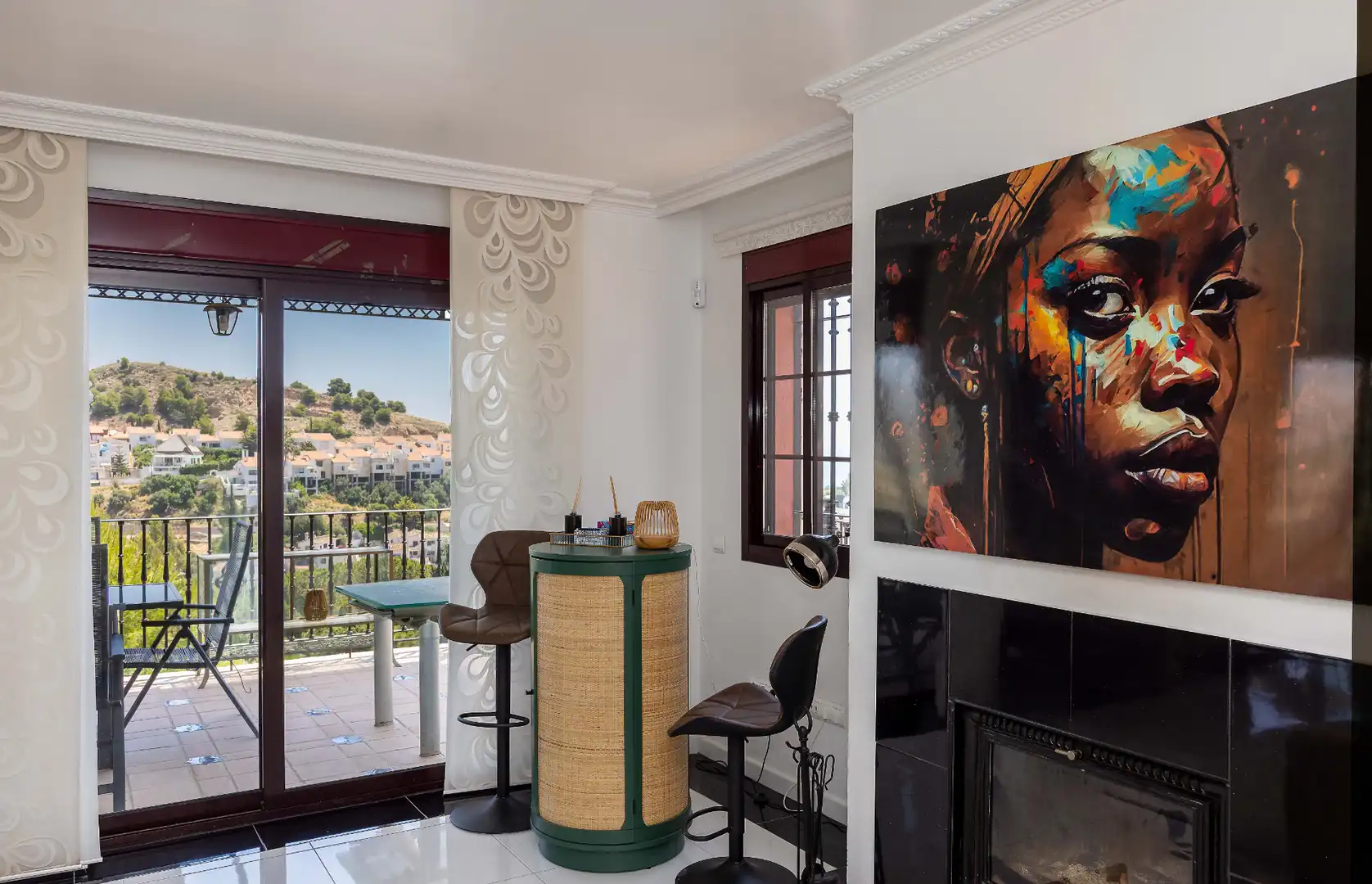 Esszimmer von Haus oder Chalet zum Verkauf in Málaga mit Klimaanlage, Heizung und Privatgarten