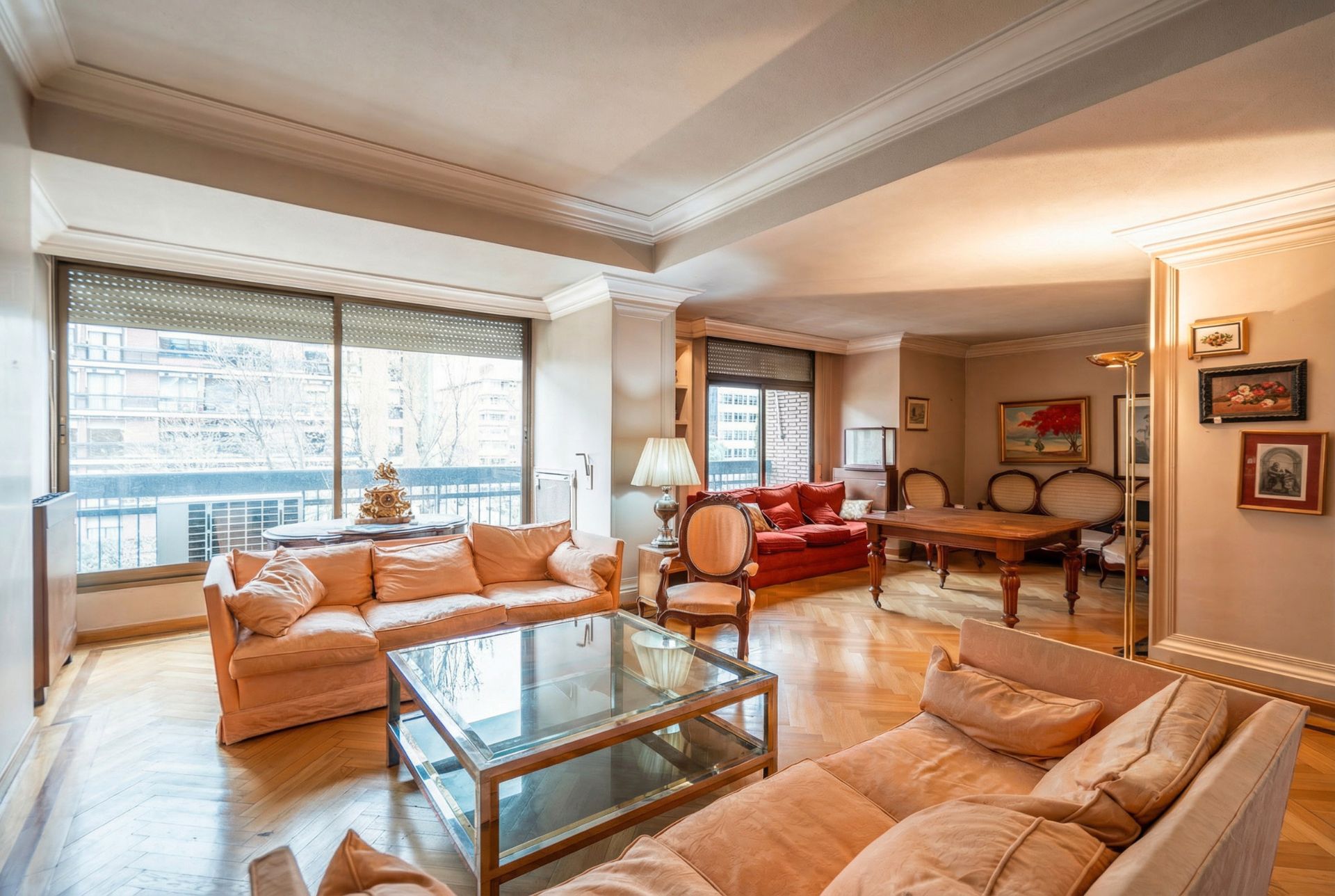 Living room of Flat for sale in  Madrid Capital  with Air Conditioner, Heating and Storage room