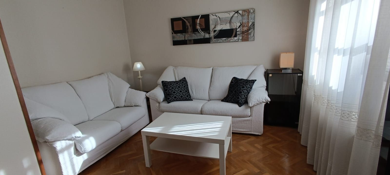Sala de estar de Piso de alquiler en Valladolid Capital con Calefacción, Terraza y Amueblado