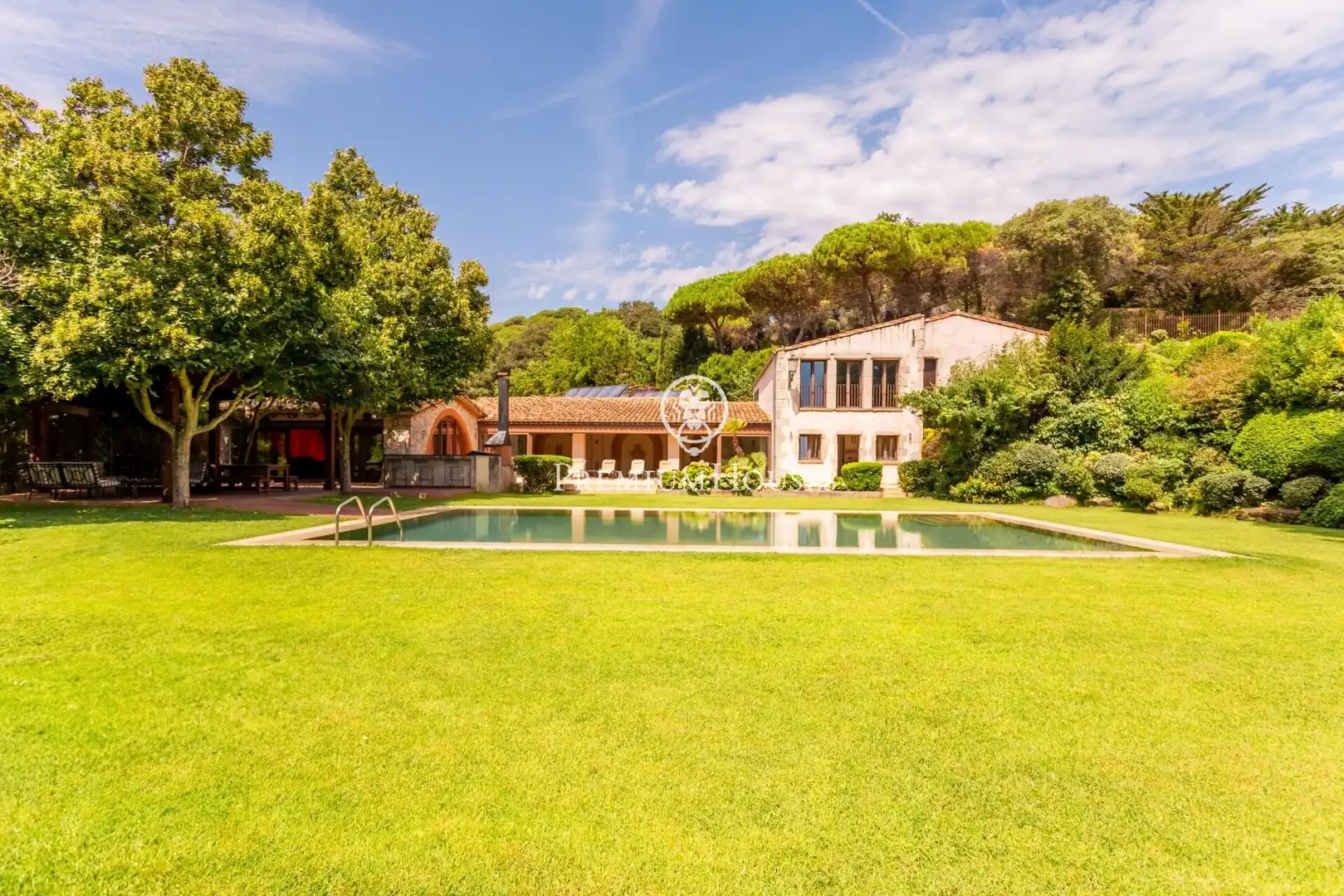 Jardí de Finca rústica en venda en Sant Andreu de Llavaneres amb Aire condicionat, Calefacció i Piscina
