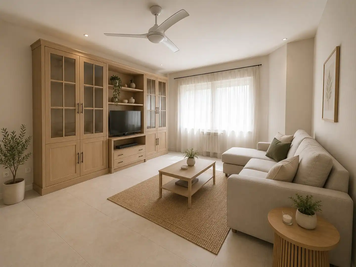 Living room of Flat for sale in Fuenlabrada  with Air Conditioner, Heating and Balcony