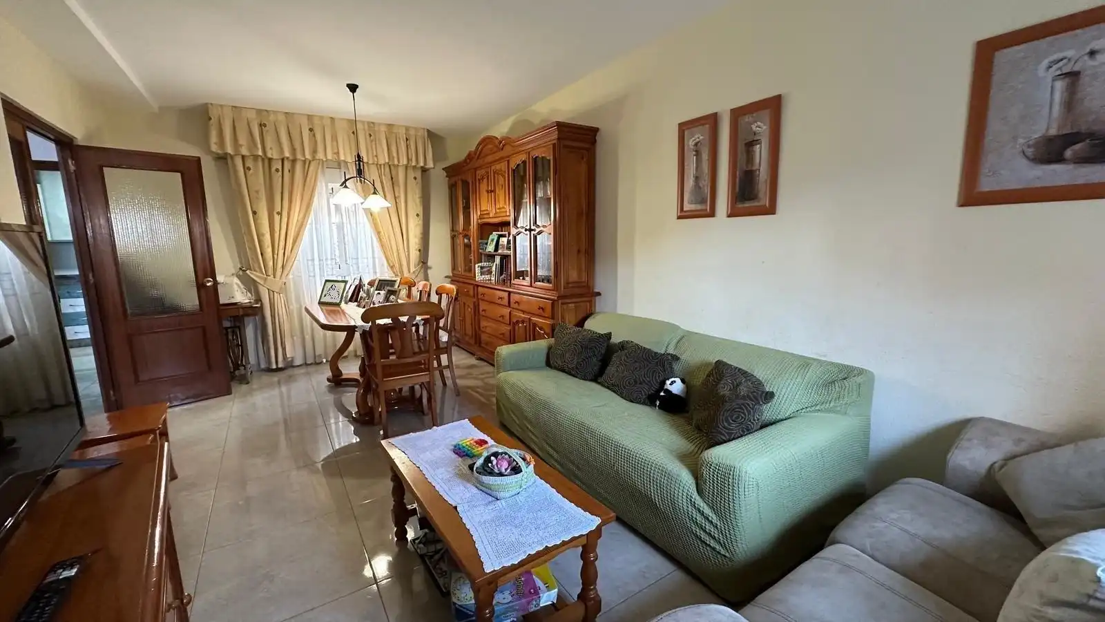 Sala de estar de Casa adosada en venta en Roquetas de Mar