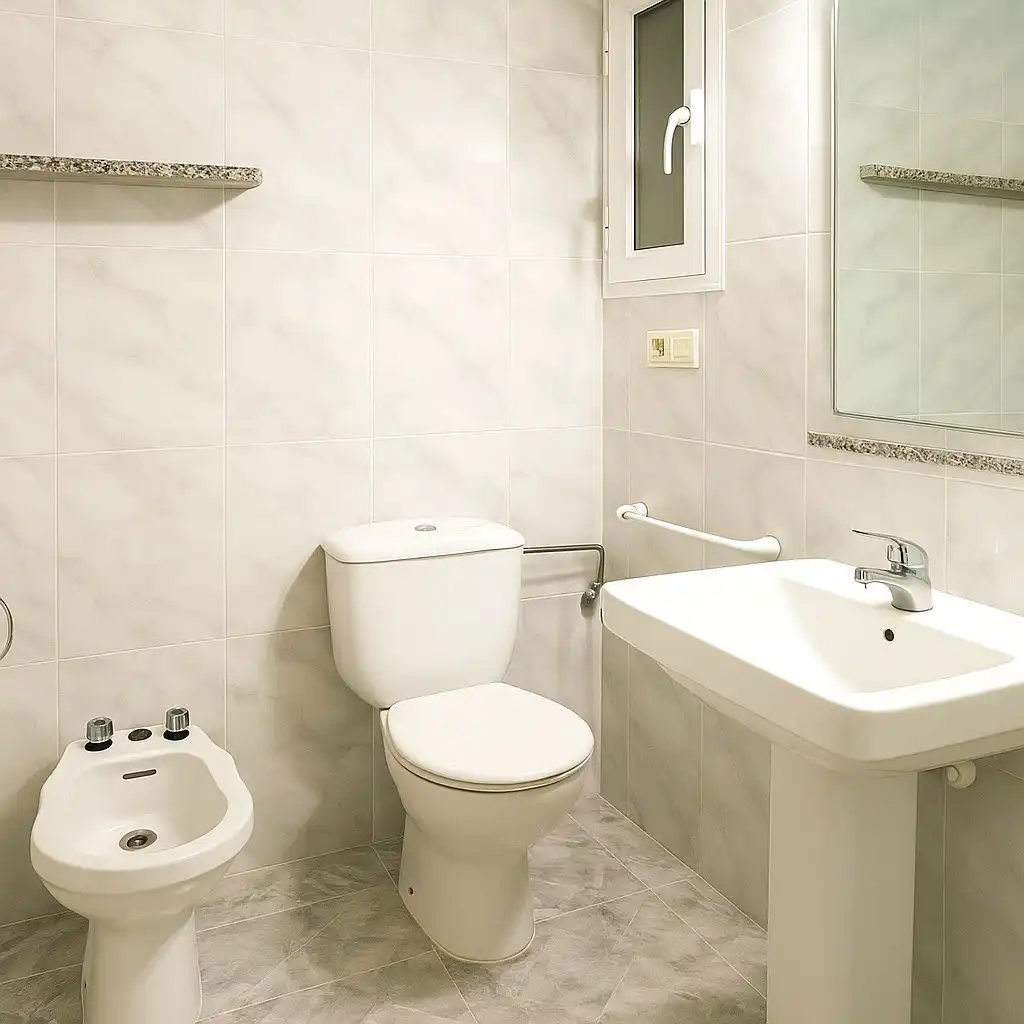 Bathroom of Apartments for rent in Peñíscola / Peníscola  with Air Conditioner, Heating and Terrace