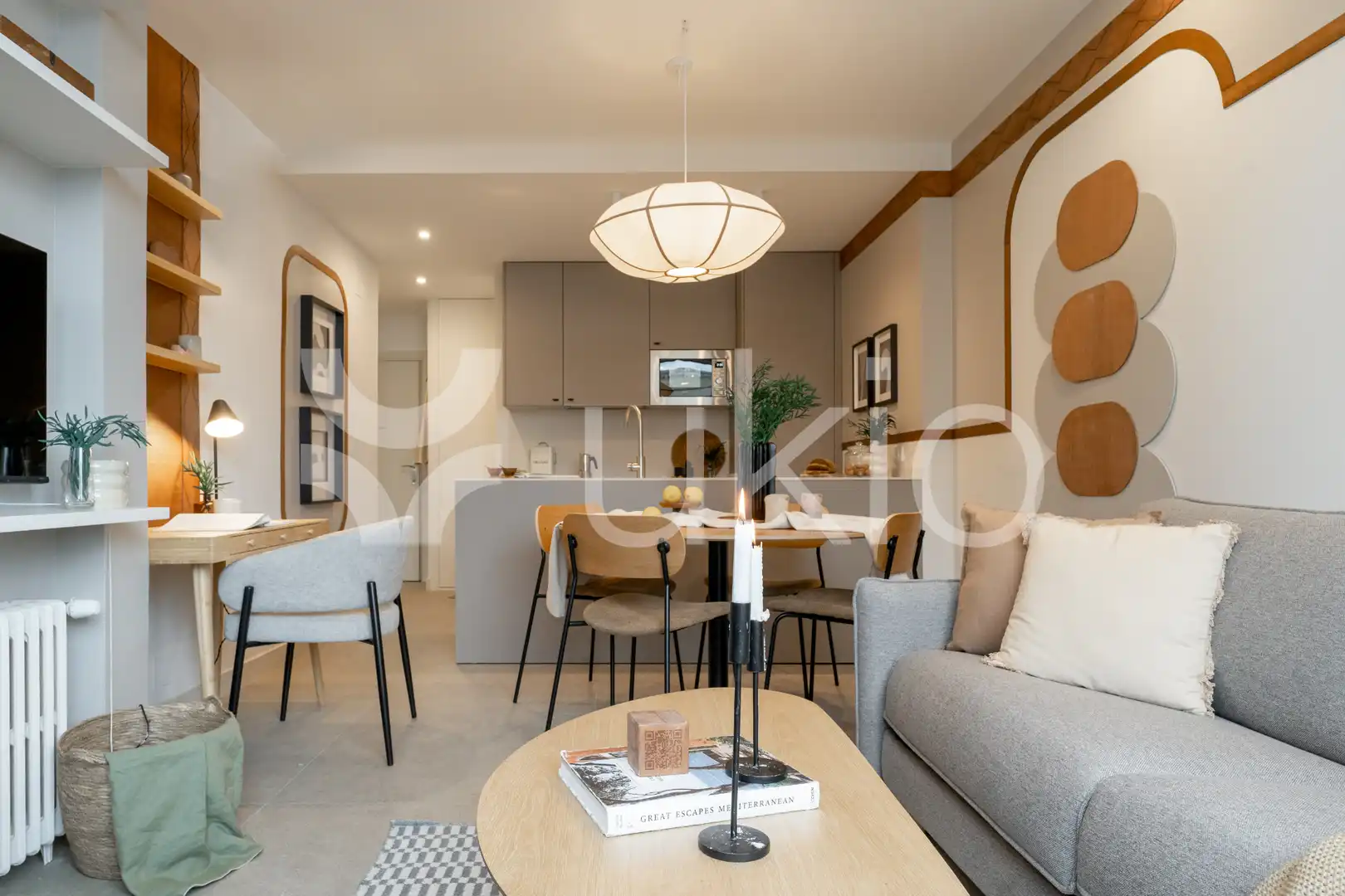 Sala d'estar de Apartament de lloguer en Madrid amb Aire condicionat, Calefacció i Moblat