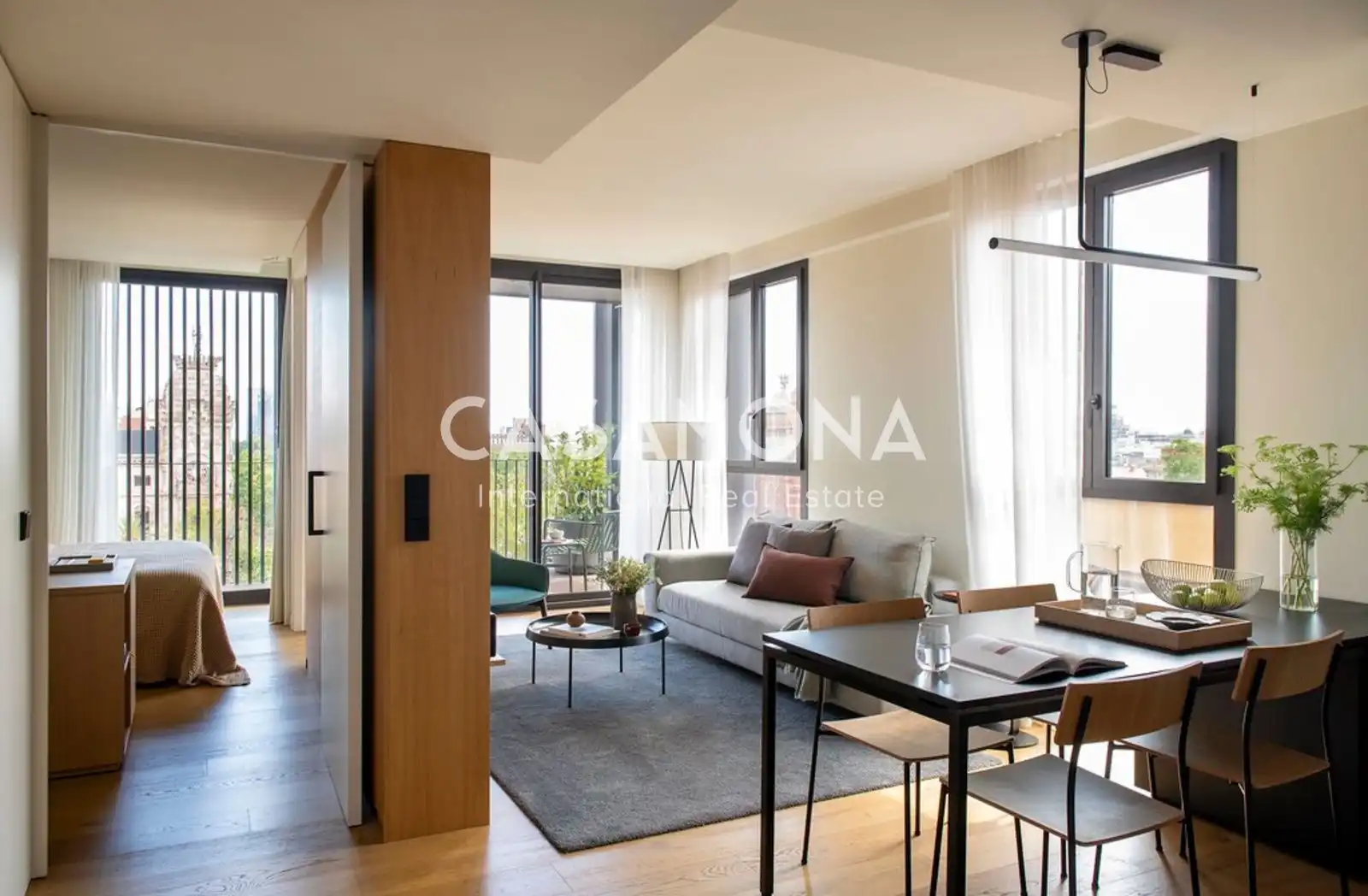 Habitación de Apartamento de alquiler en Barcelona con Aire acondicionado, Terraza y Internet