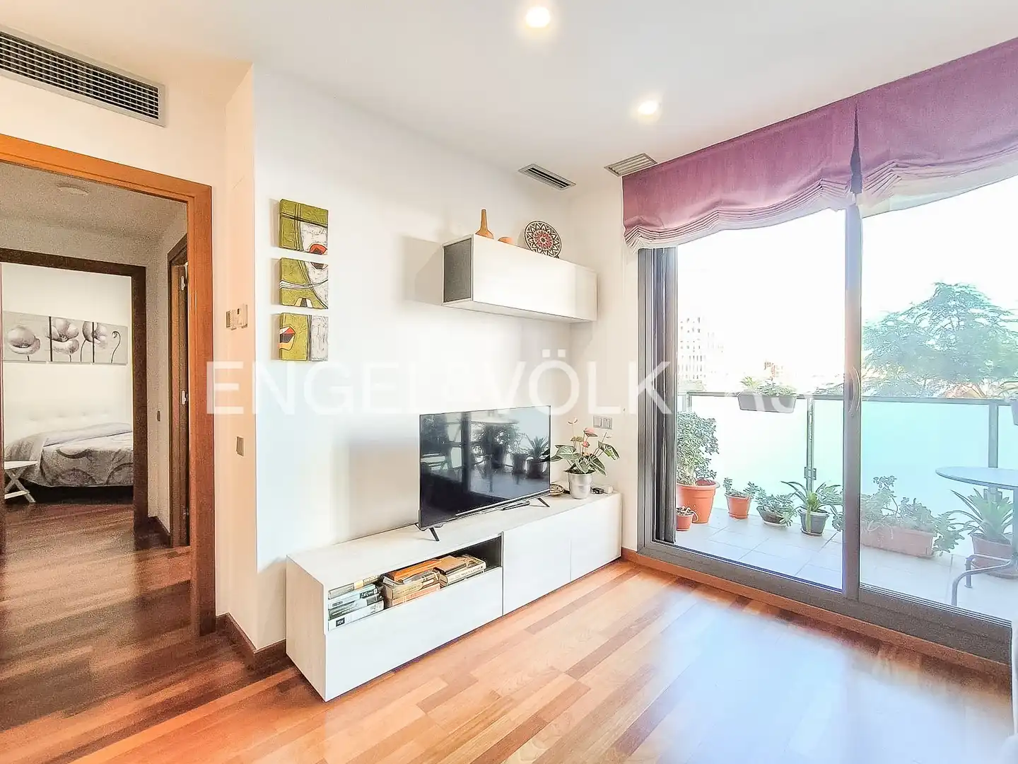 Sala de estar de Piso de alquiler en Barcelona con Aire acondicionado, Calefacción y Terraza