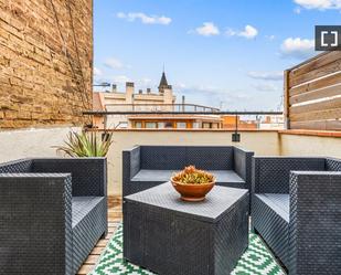 Terrace of Flat to rent in  Barcelona Capital  with Air Conditioner, Heating and Furnished