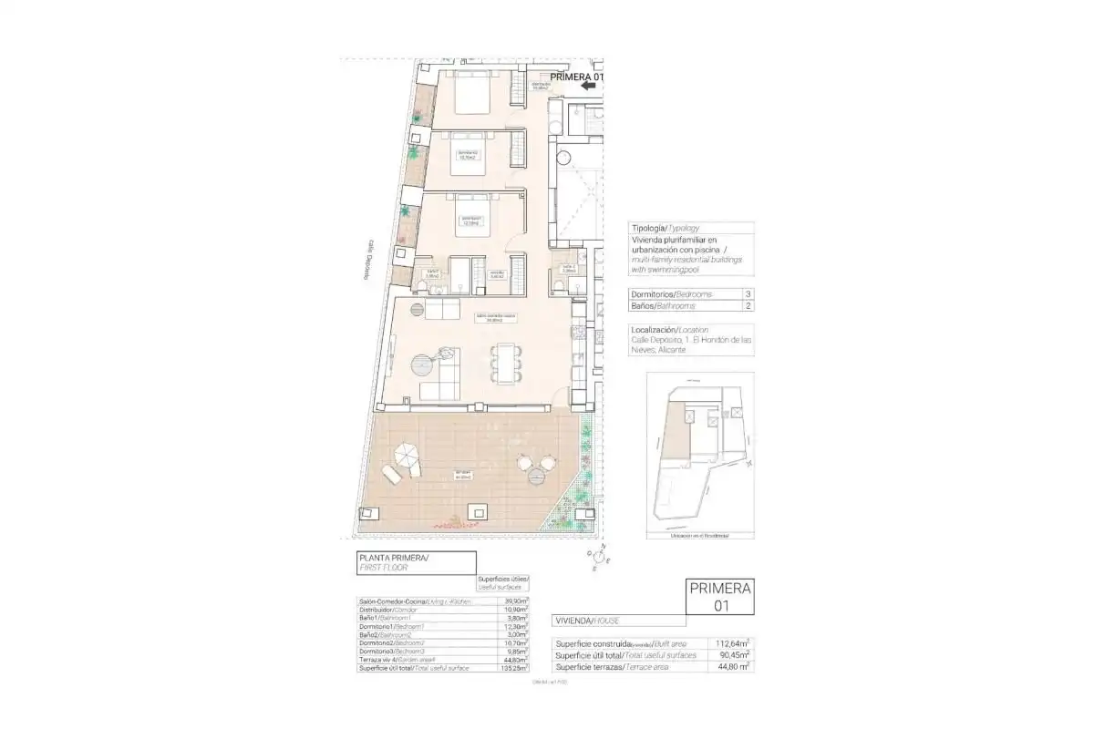 Apartment mit Pool zum Verkauf in Hondón de las Nieves / El Fondó de les Neus, imagen 11