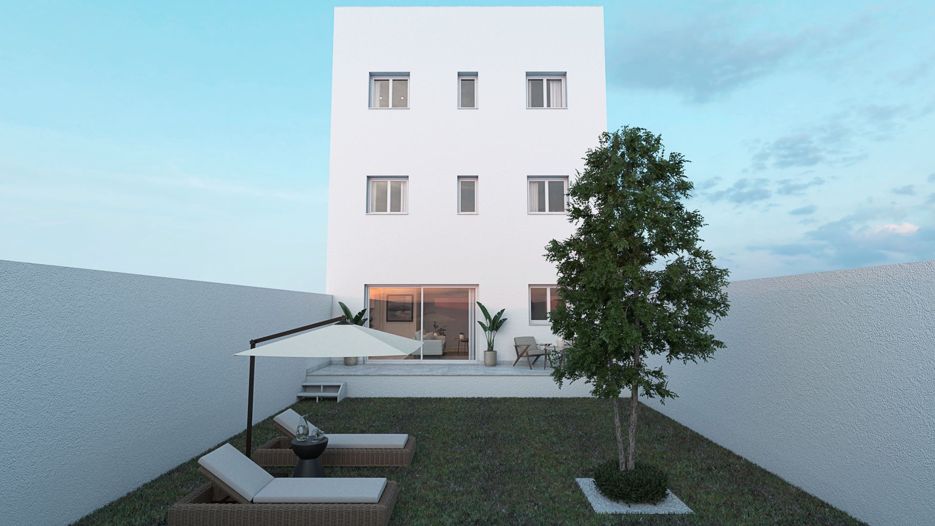 Vista exterior de Planta baixa en venda en  Palma de Mallorca amb Aire condicionat, Jardí privat i Terrassa